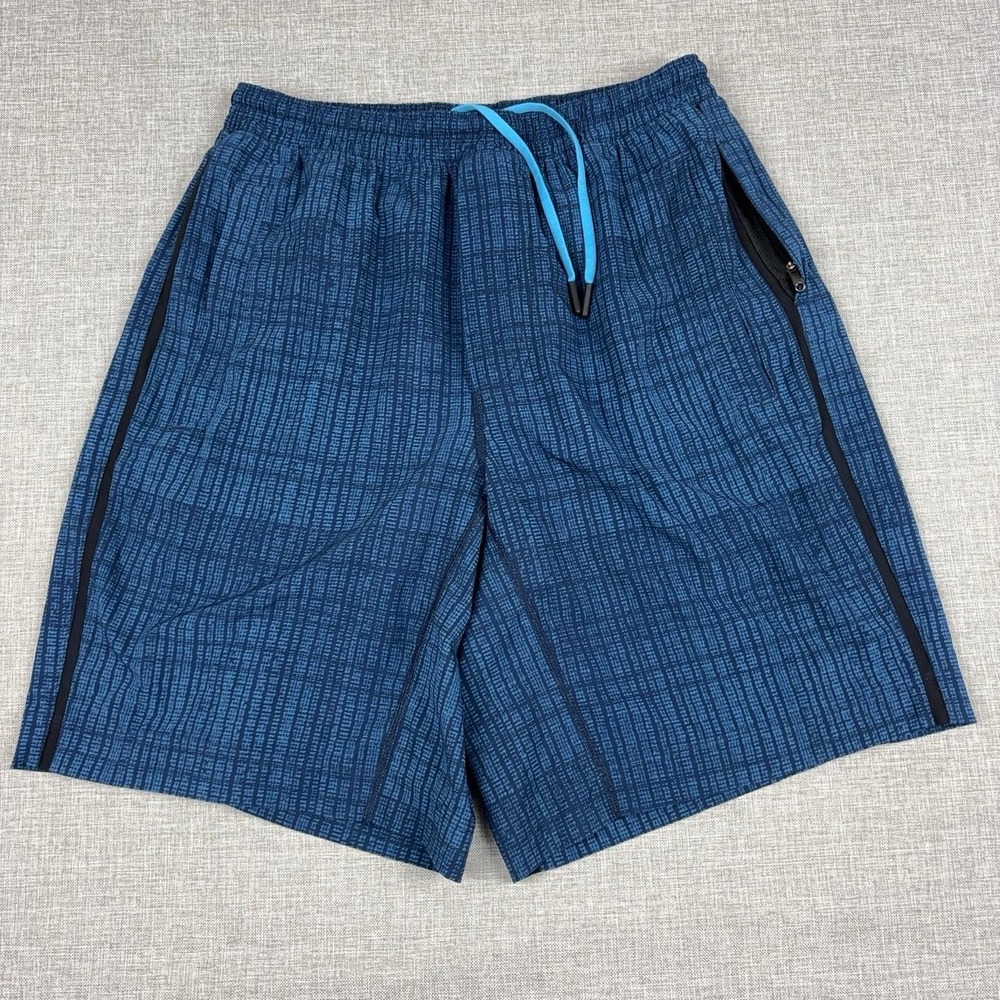 Lululemon Pace Breaker Shorts 9 Mens Medium Lined Heather Iron Blue True Navy